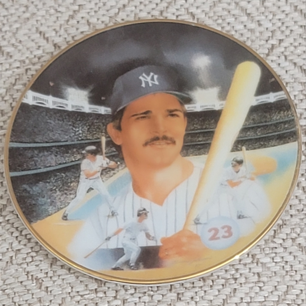 Don Mattingly New York Yankees Sports collectors plate #23 Player Of The Year